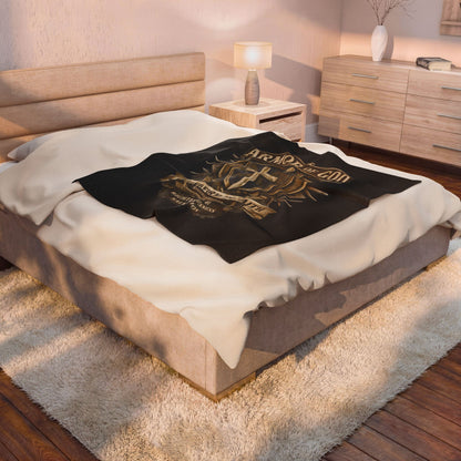 Armor of God Velveteen Plush Blanket