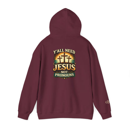 Jesus Not Pronouns Hoodie