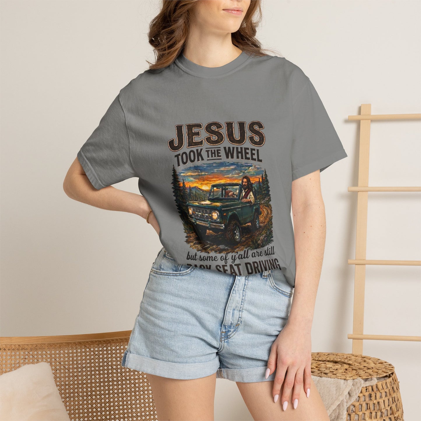 Jesus Took The Wheel  T-shirt